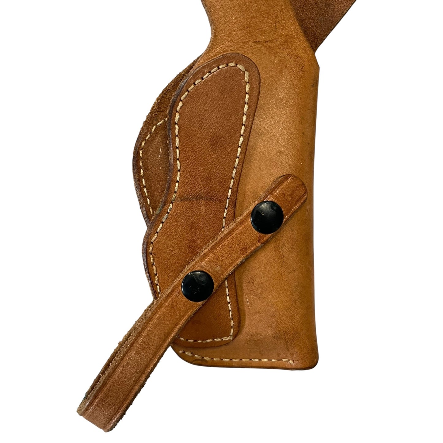 Vintage Leather Shoulder Holster Rig Brown Adjustable Harness Snap Retention Classic