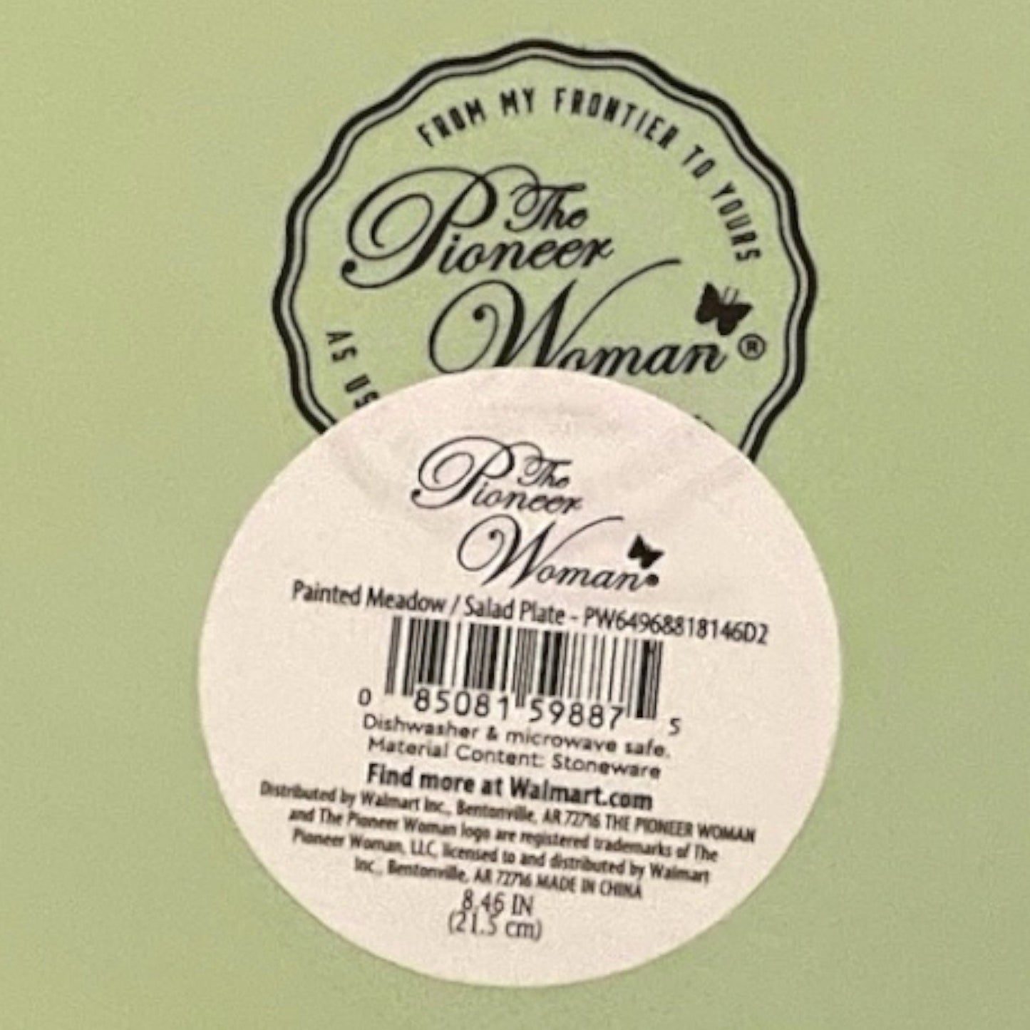 The Pioneer Woman Painted Meadow Salad Plate – 8.45" Floral Scalloped Stoneware, c. 2018–2022