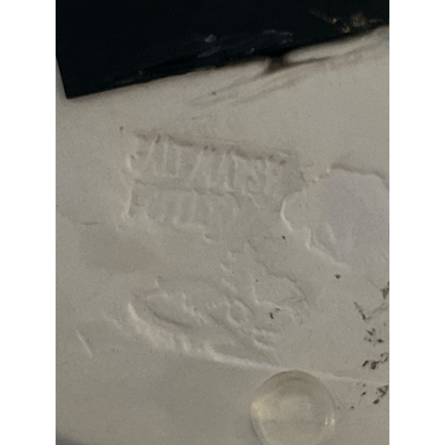 Vtg Salt Marsh Pottery Friendship Floral Plaque Handmade Massachusetts