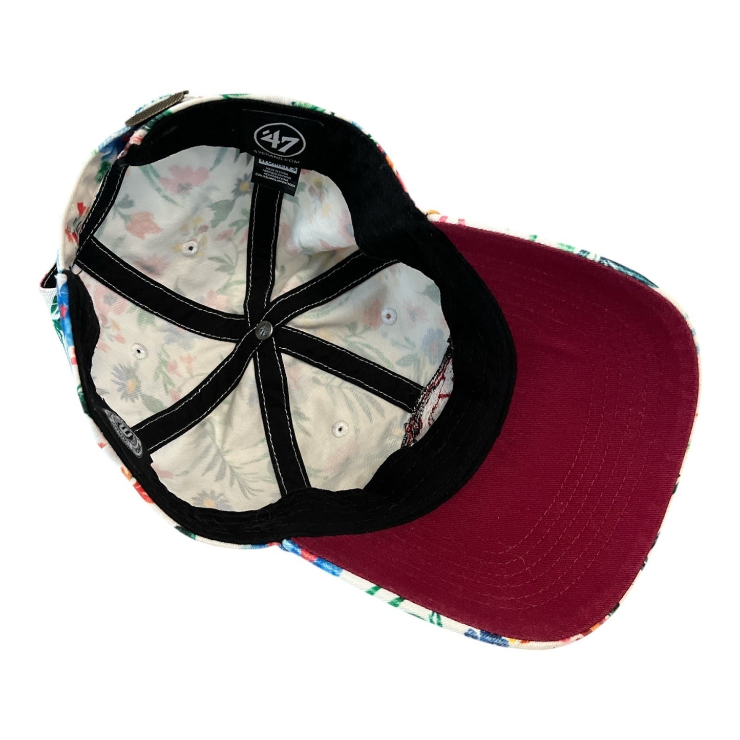 '47 Brand Women’s Arkansas Razorbacks Floral Hat – Adjustable Baseball Cap