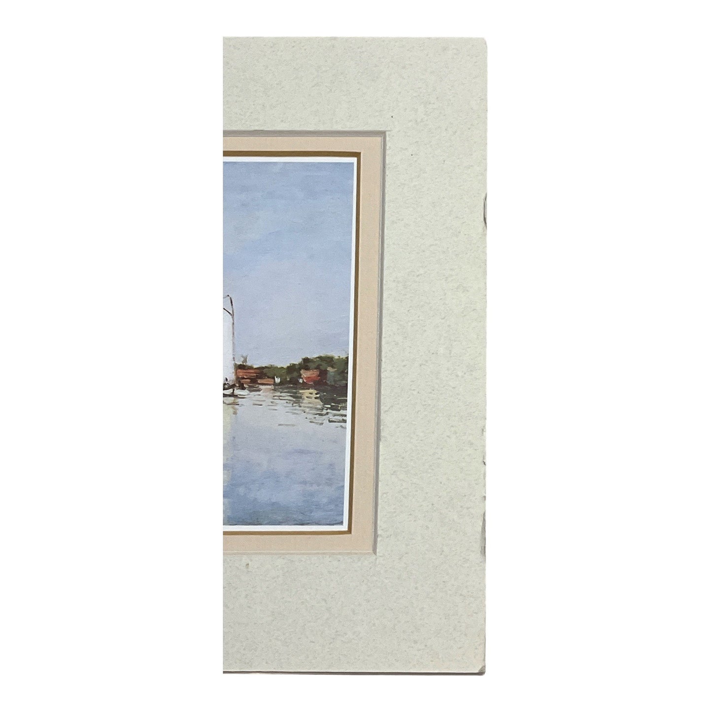 Claude Monet “Landscape Near Zaandam” Art Print | 8x10 Matted | 1986 Portal Publications