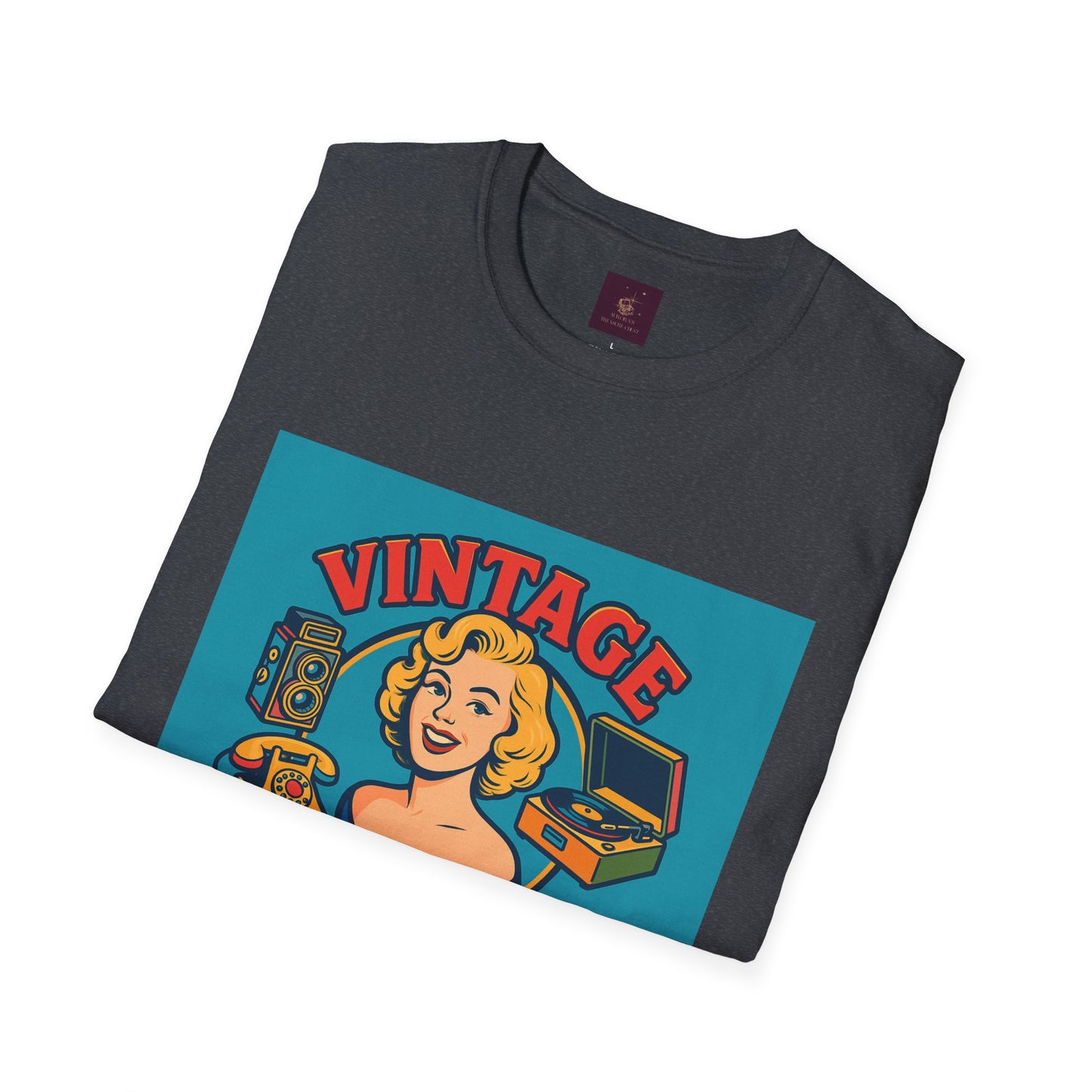 Vintage Girl Graphic T-Shirt - Retro Fashion, Gift for Her, Vintage Style,