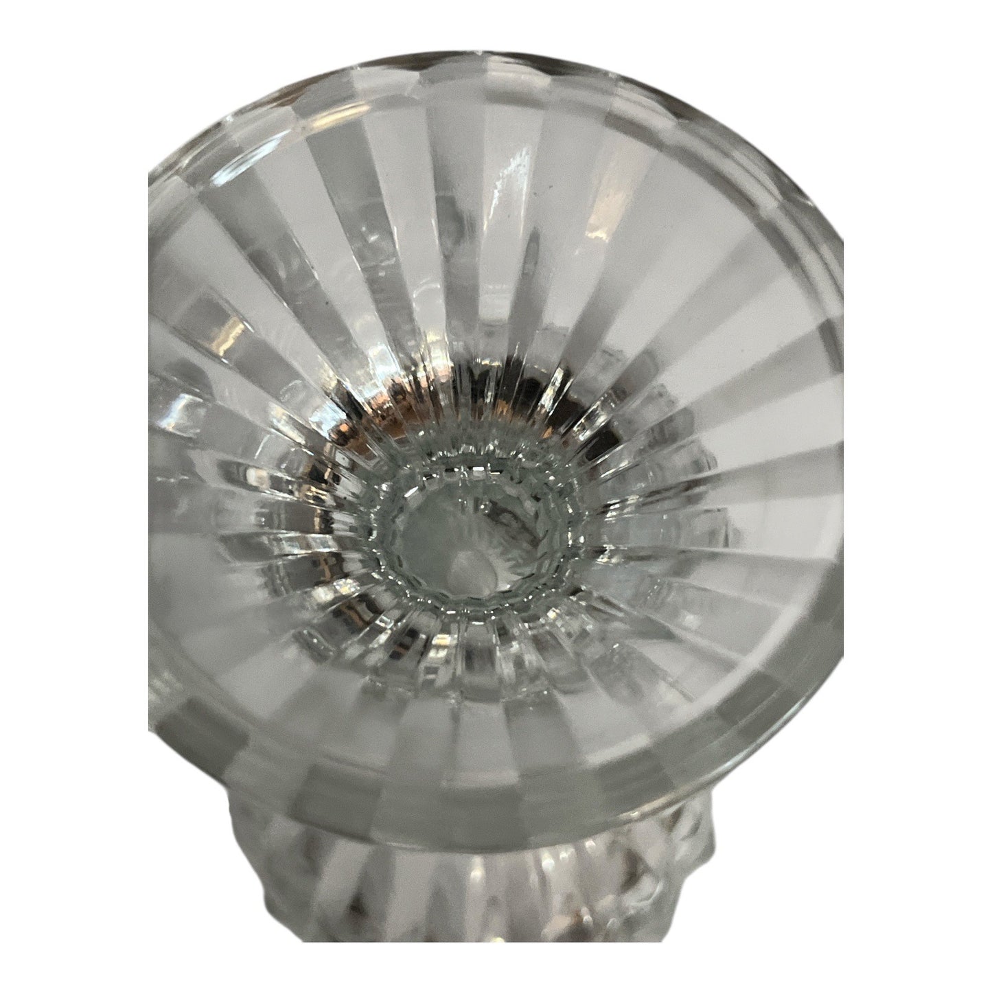 Vintage Italian Crystal Stemware Set Of 4 With Elegant Cut Glass Detailing