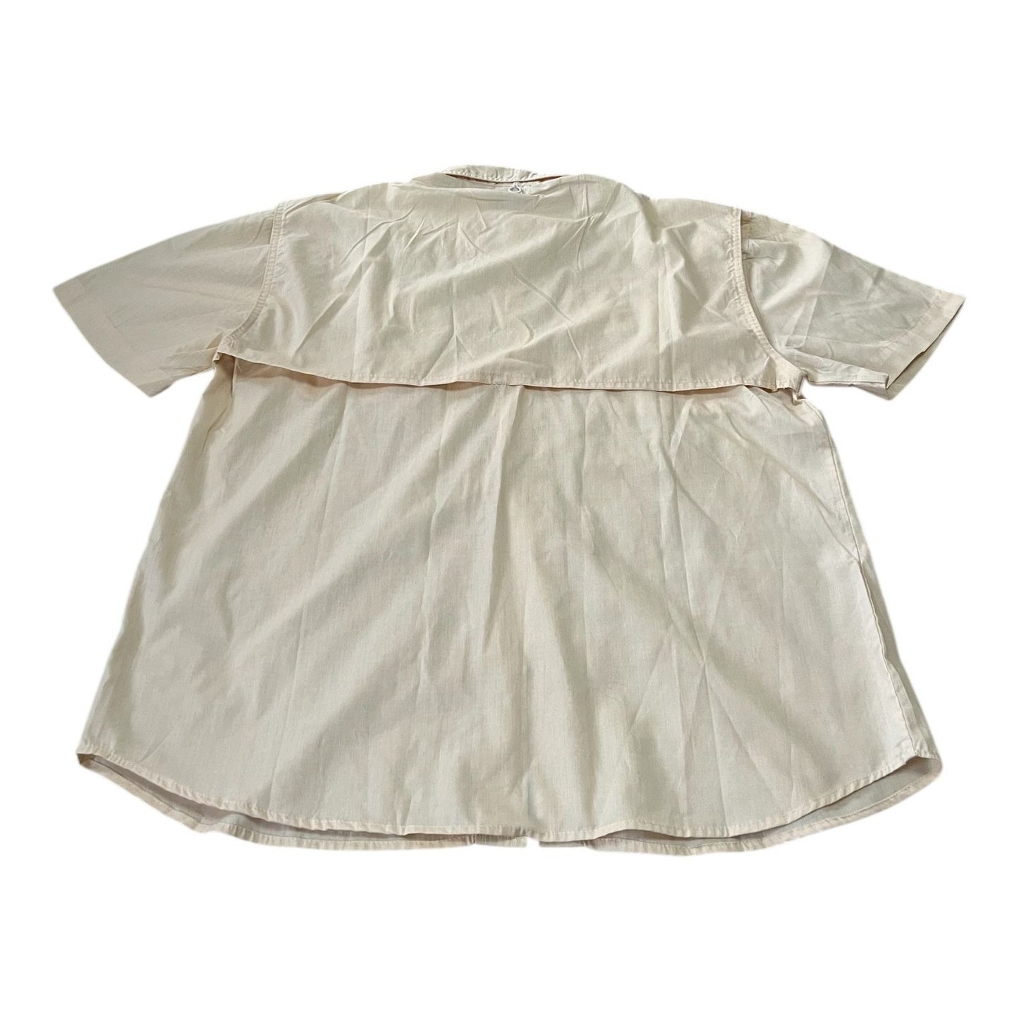 Y2K 10,000 Ft Above Sea Level Men’s Safari Fishing Shirt – Size L – Yellow – NWT