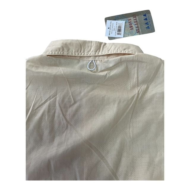 Y2K 10,000 Ft Above Sea Level Men’s Safari Fishing Shirt – Size L – Yellow – NWT