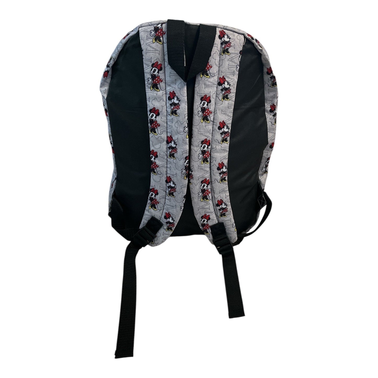 NWOT Disney Minnie Mouse Gray Backpack – All-Over Print, Lightweight School Bag (2010s–2020s)