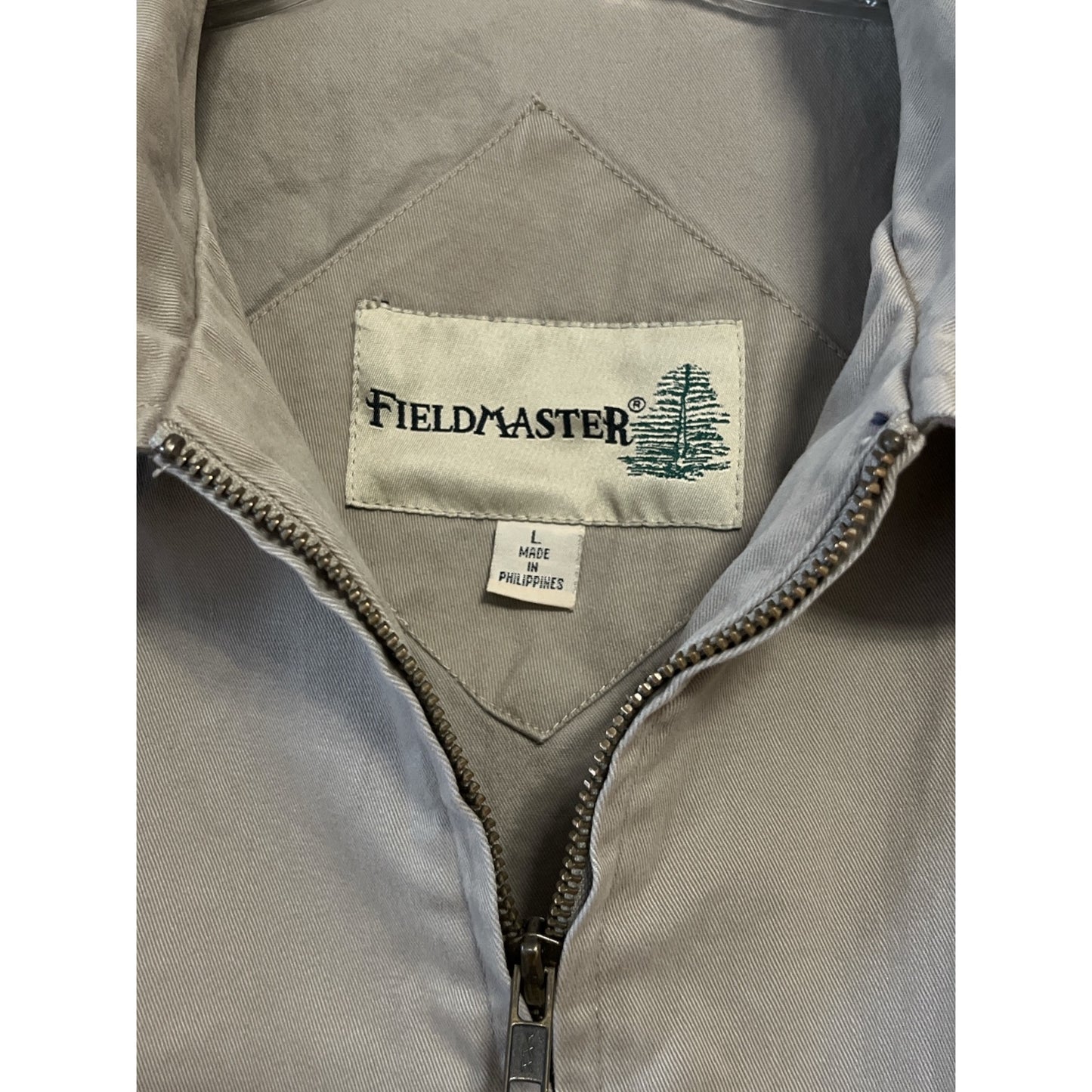 Vintage Sears Fieldmaster Jacket – Men's Large, 100% Cotton, Zip Front Utility Coat