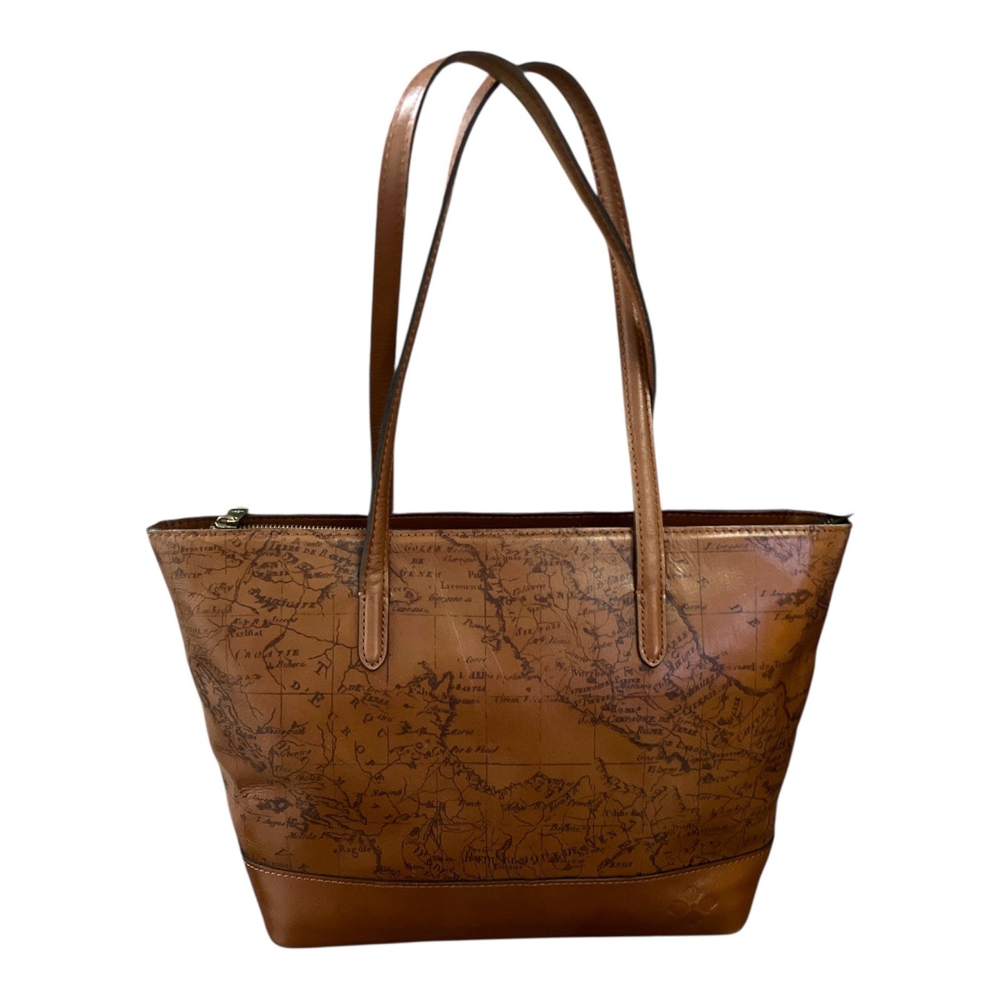Patricia Nash Leather Tote Bag – Antique Map Print