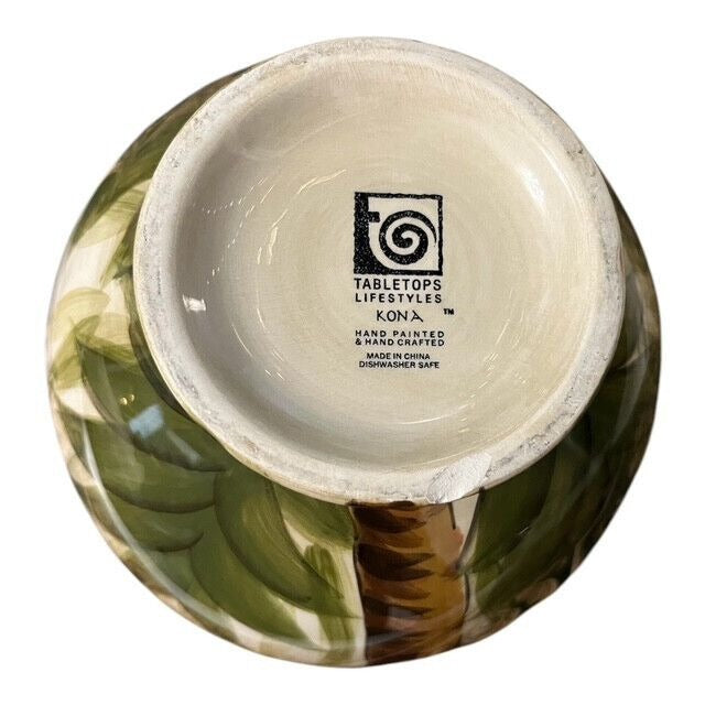 Vintage Tabletops Lifestyles Kona Handpainted Ceramic Soup/Cereal Bowl – Discontinued – Small Chip