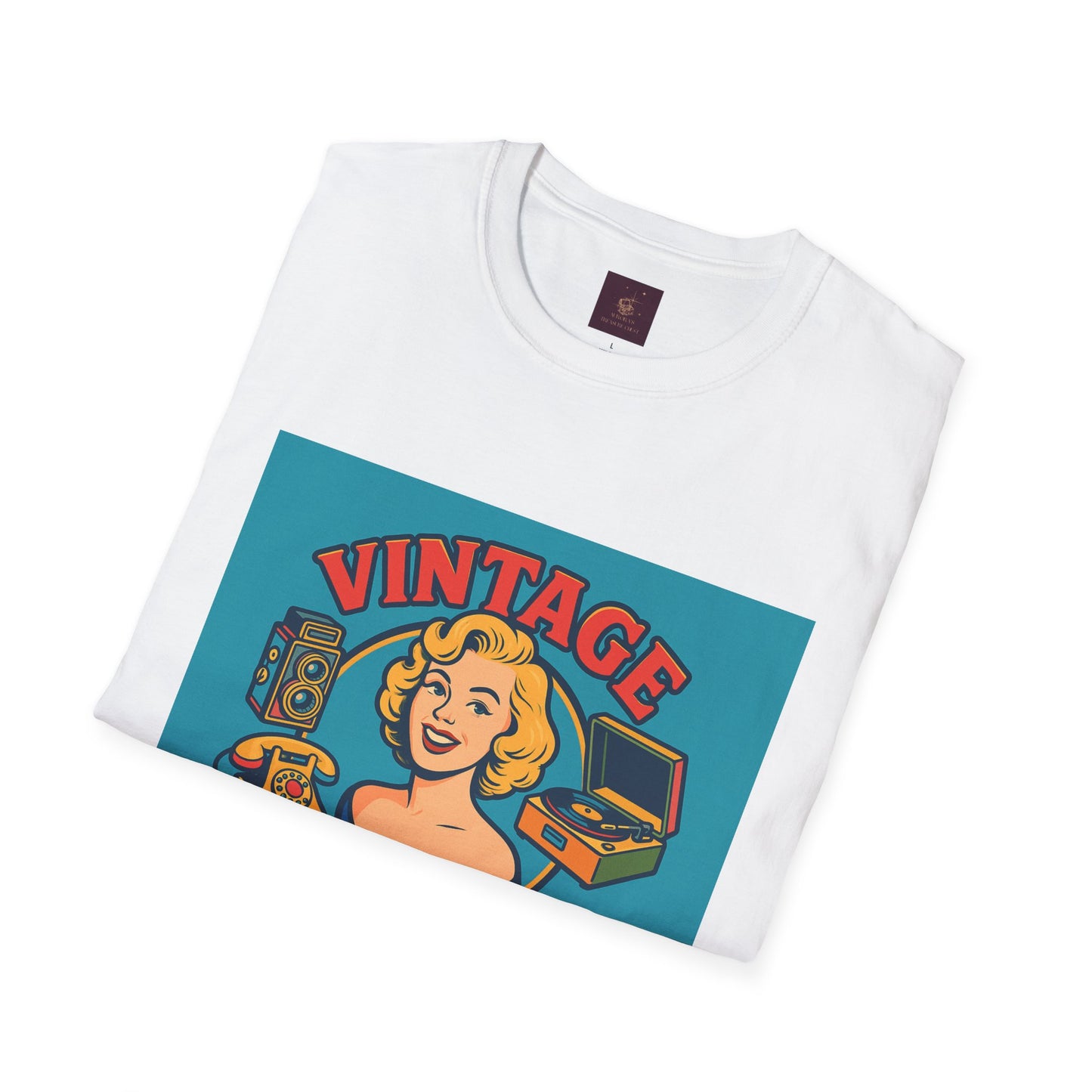 Vintage Girl Graphic T-Shirt - Retro Fashion, Gift for Her, Vintage Style,