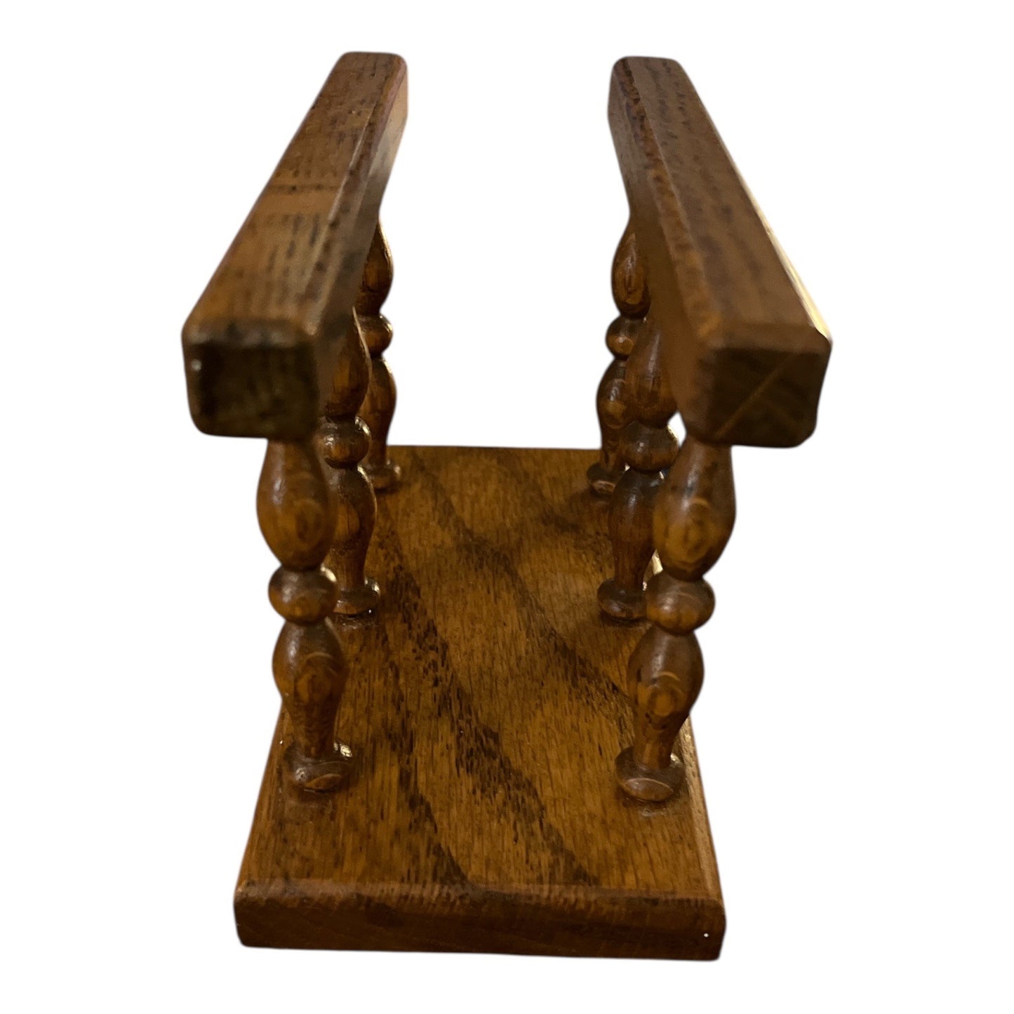 Vintage Red Barn Woodcrafts Oak Napkin Holder – 1980s–1990s – Made in USA