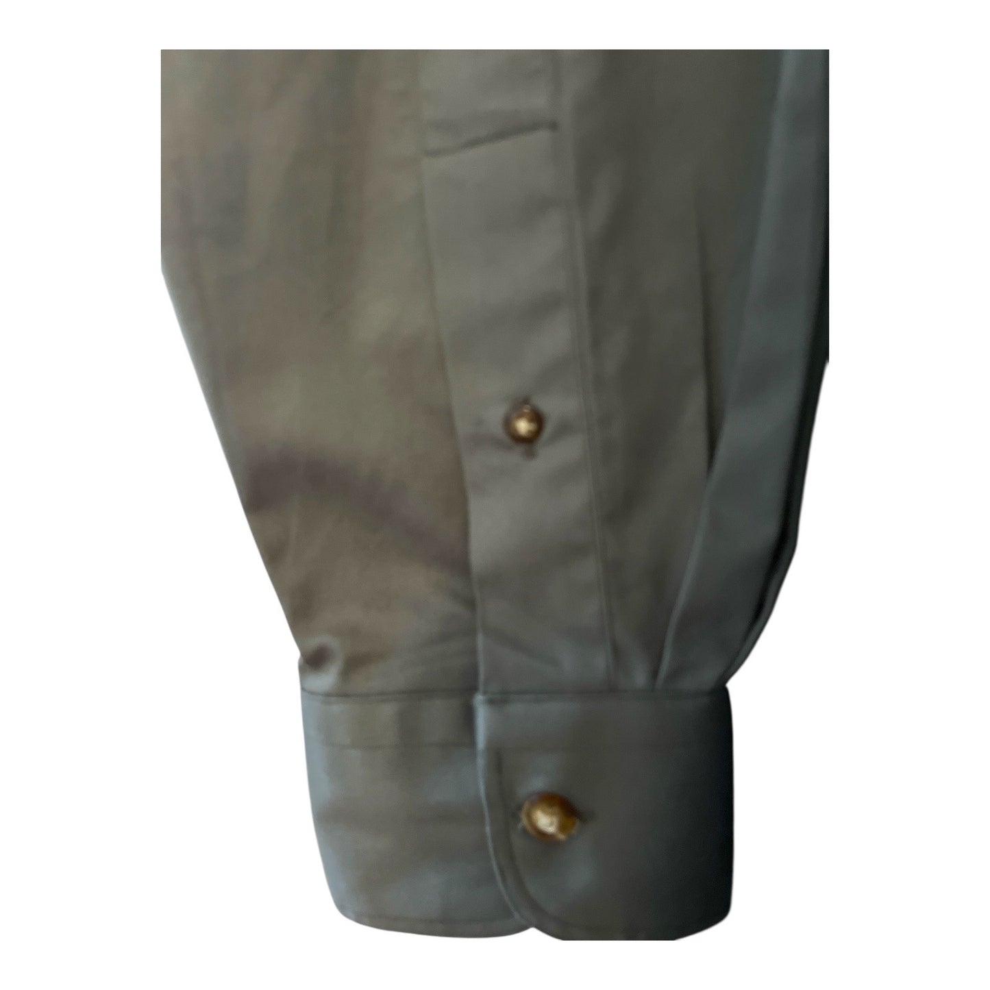 F.A. MacCluer Men's Shirt L | 100% Cotton Green Button-Down | Ranger Fit India Made | 50" Chest