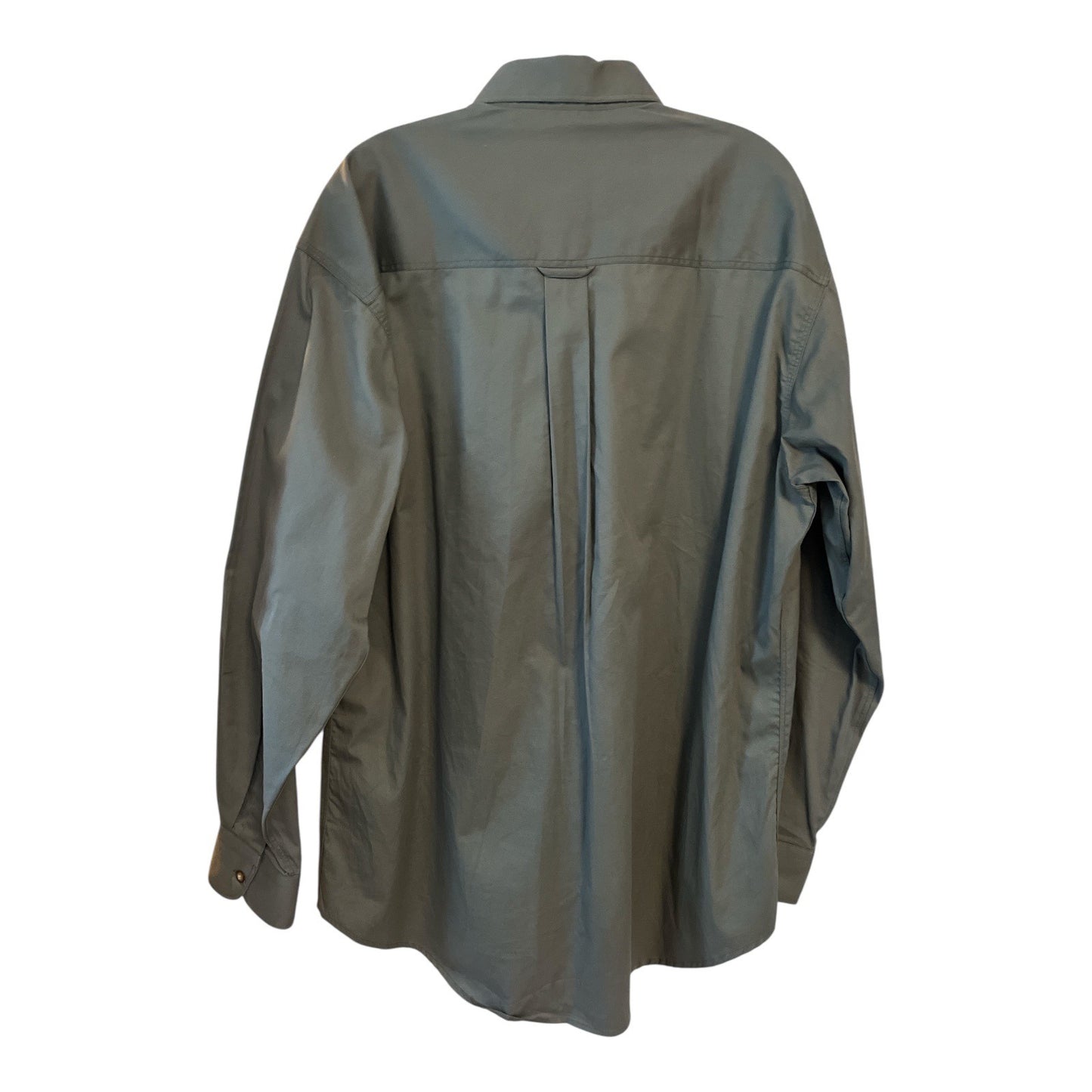 F.A. MacCluer Men's Shirt L | 100% Cotton Green Button-Down | Ranger Fit India Made | 50" Chest