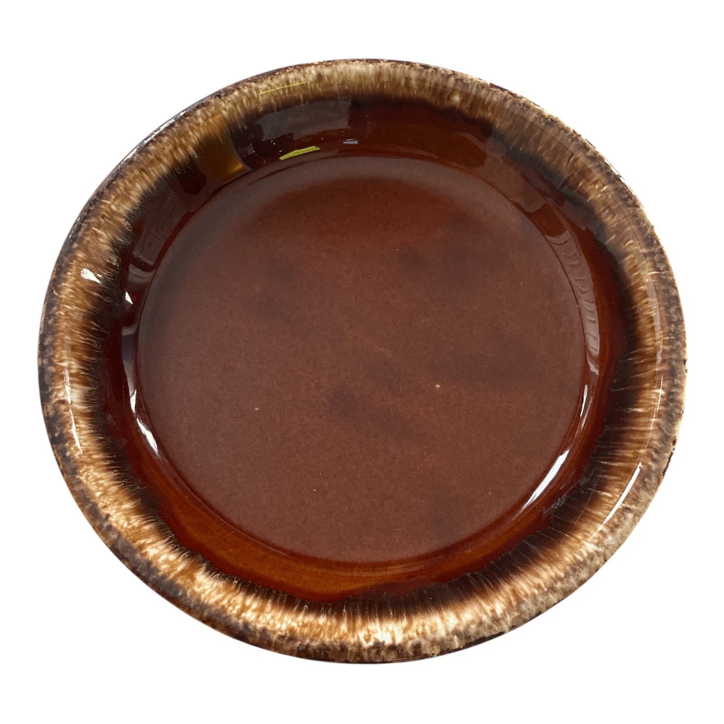 Vintage Hull Oven Proof USA Brown Drip Glaze Bowl – 9.25" Stoneware Dish