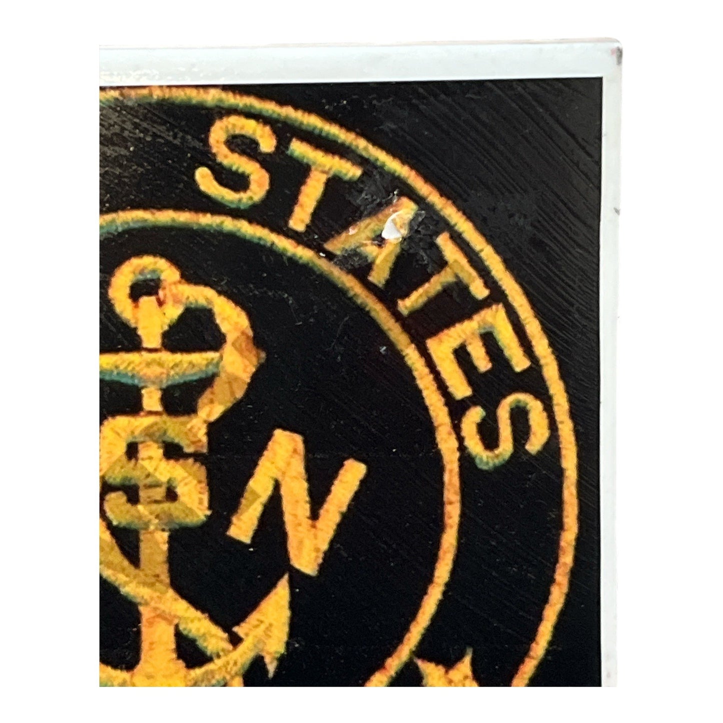 Set of 4 U.S. Navy Ceramic Tile Coasters – 4.25" – Cork Backing – Military Decor