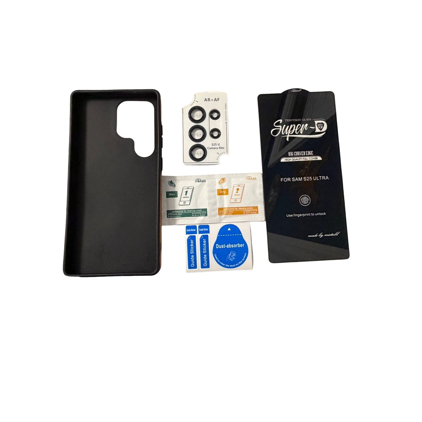 Butaiga Samsung Galaxy S25 Ultra Case Magnetic Ring Stand Brown Leather Look Bundle