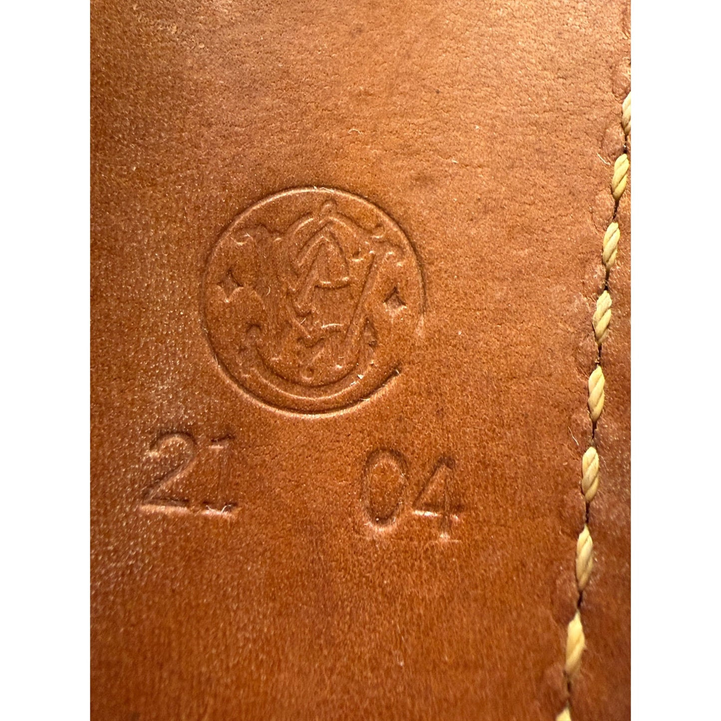 Vintage Smith & Wesson 21-04 Brown Leather Holster Colt Ruger Single Action Revolver