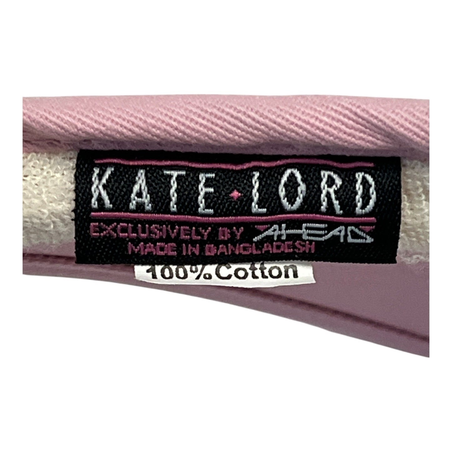 Kate Lord Ahead Lites Pink Cotton Visor HPLGA Adjustable Golf Sun Hat Women’s – 2000s