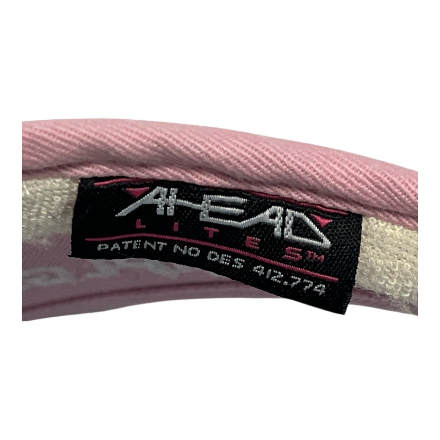 Kate Lord Ahead Lites Pink Cotton Visor HPLGA Adjustable Golf Sun Hat Women’s – 2000s