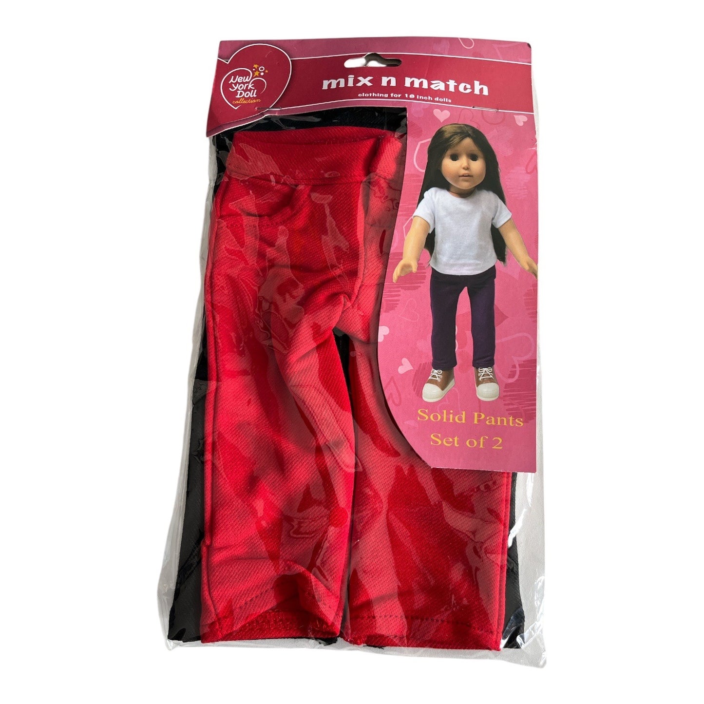 New York Doll Collection Mix N Match 18 Inch Doll Clothes Lot Pants Shirts Sets