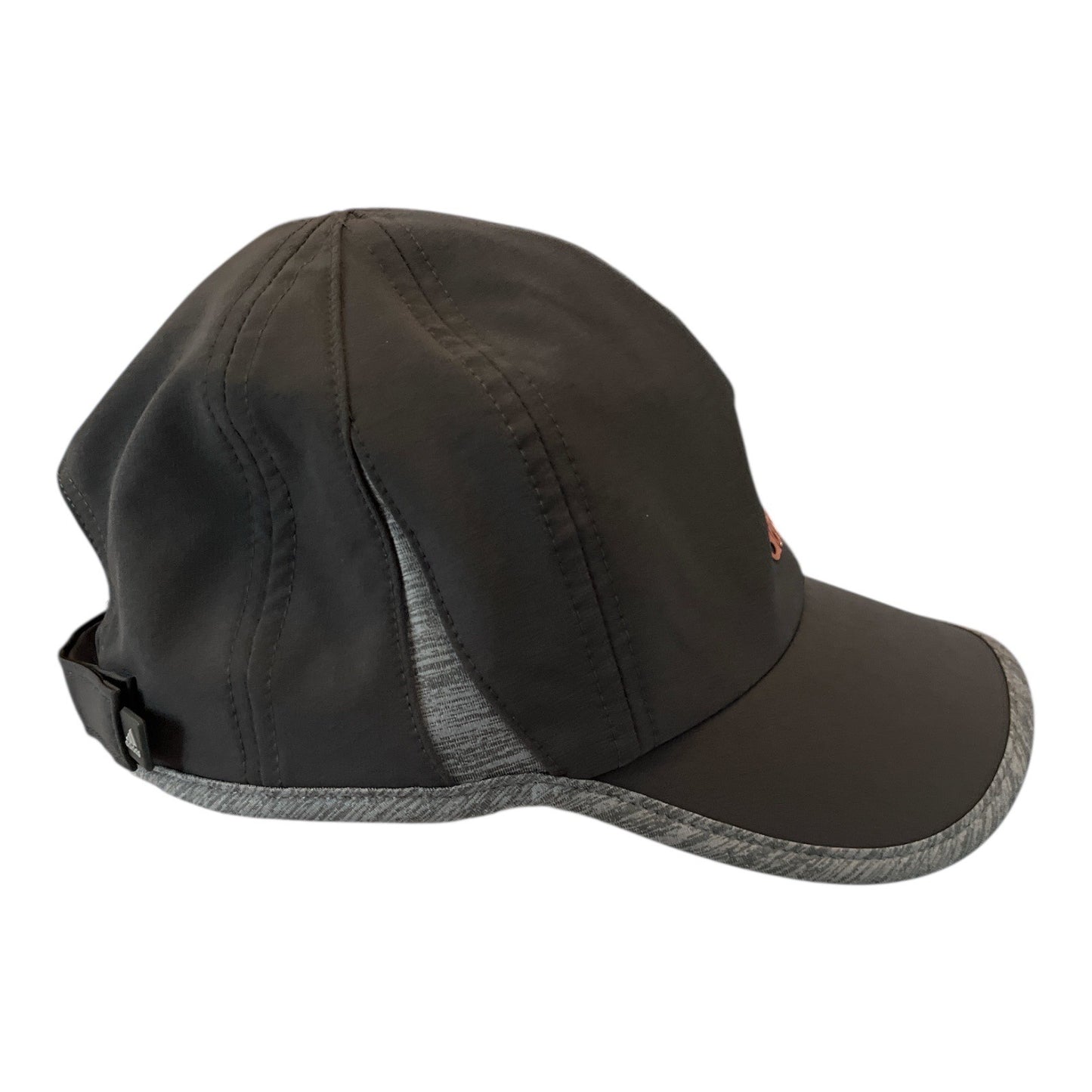 Adidas Black Performance Cap with Gray Trim & Pink Logo – Adjustable Strapback