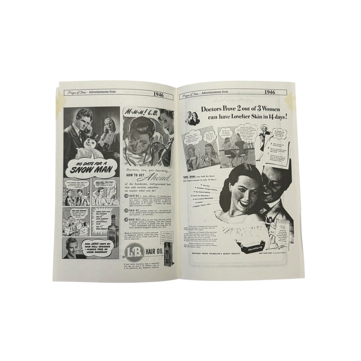 Pages of Time 1946 Nostalgia News Report Birthday Year Book Vintage Ads History