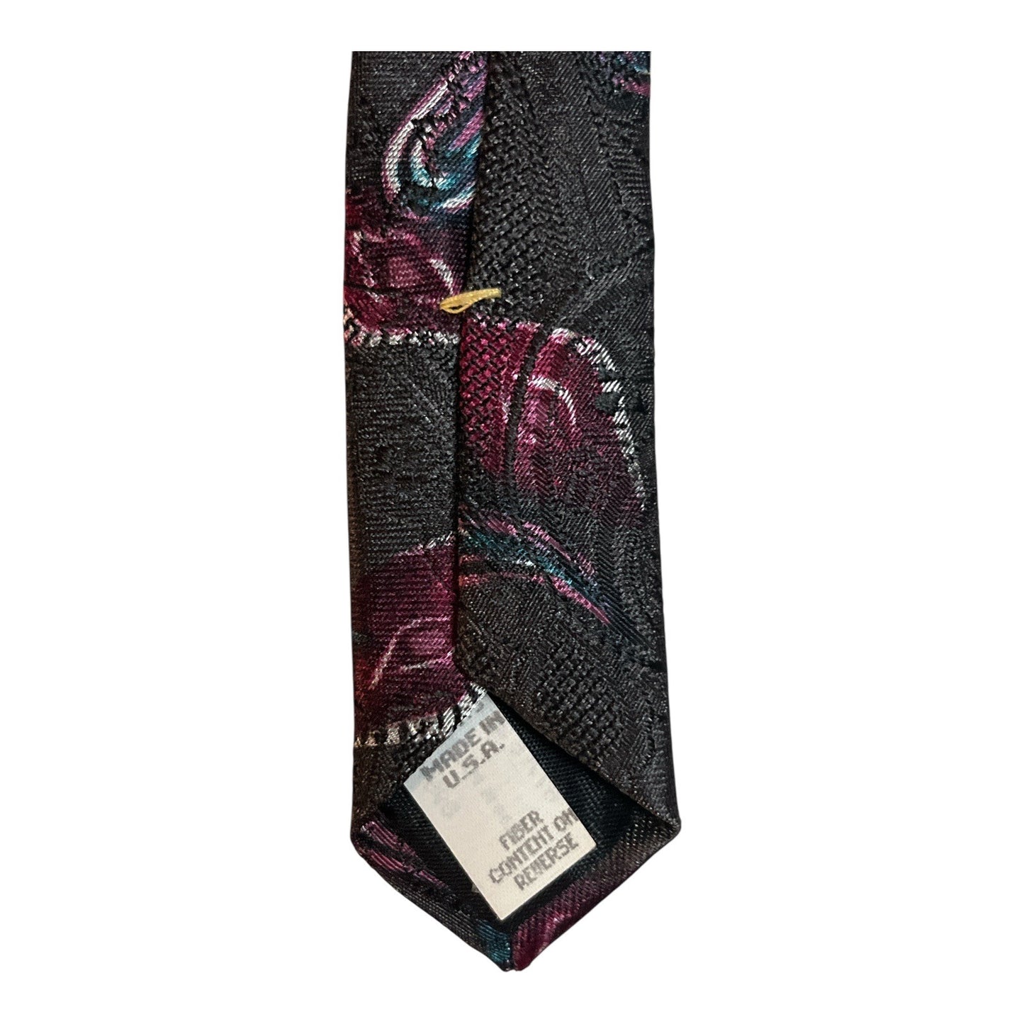 Vintage Liebert Men’s Tie – Paisley Pattern – Made in USA – 1980s/1990s