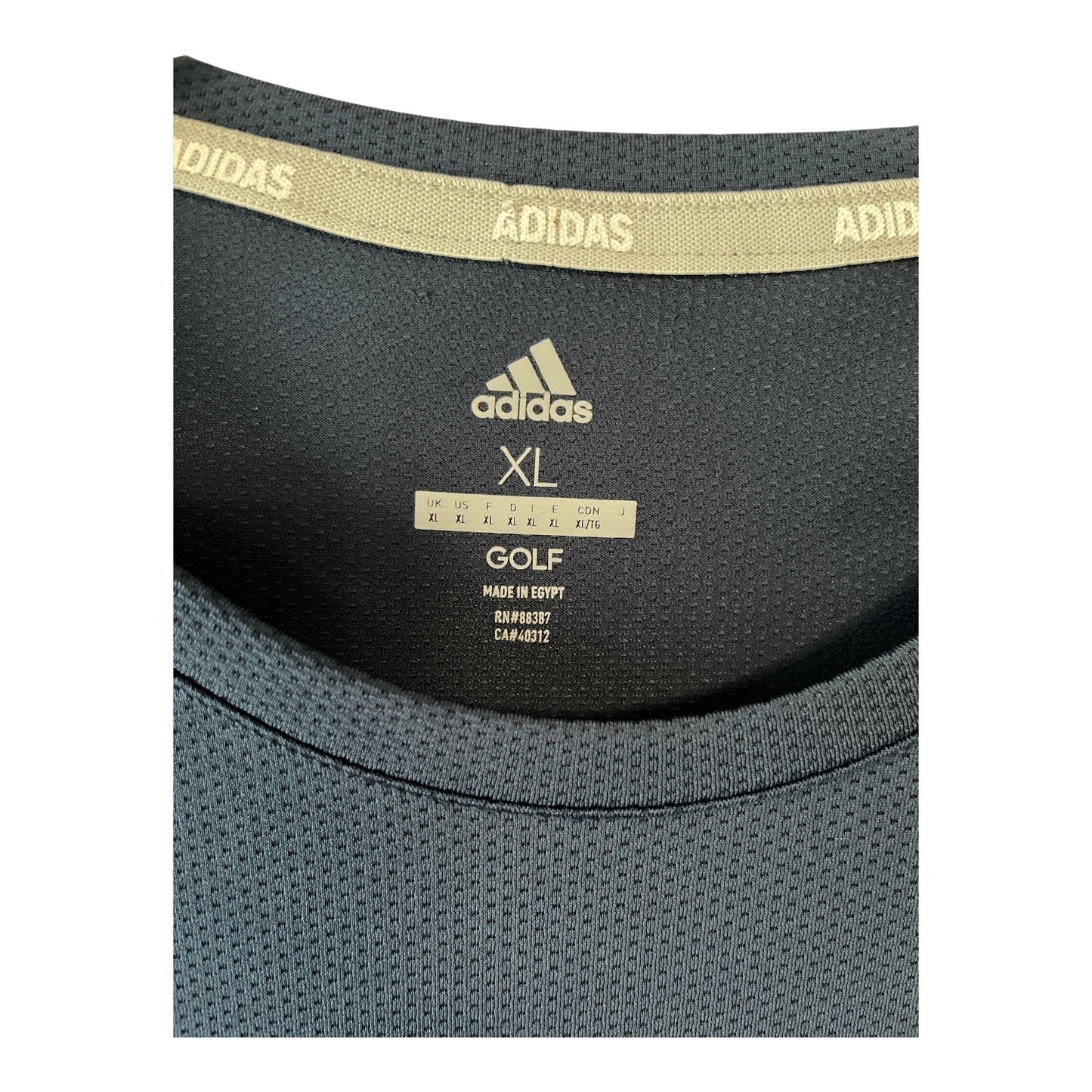 Adidas Golf Men’s XL Long Sleeve Performance Shirt – Navy Blue – Stretch Fit – Mid 2010s–Early 2020s