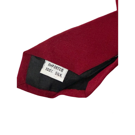 Vicky Davis "Tap In" Golfer Novelty Necktie Burgundy 100% Silk 3D Golf Ball Vintage