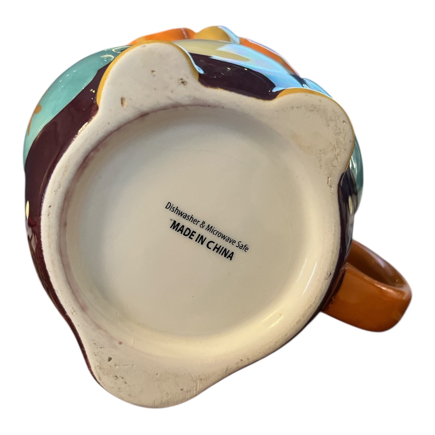 Colorful Owl Shaped Ceramic Mug – 4 x 3.5 in – Thick, Quality Feel – Dishwasher & Microwave Safe