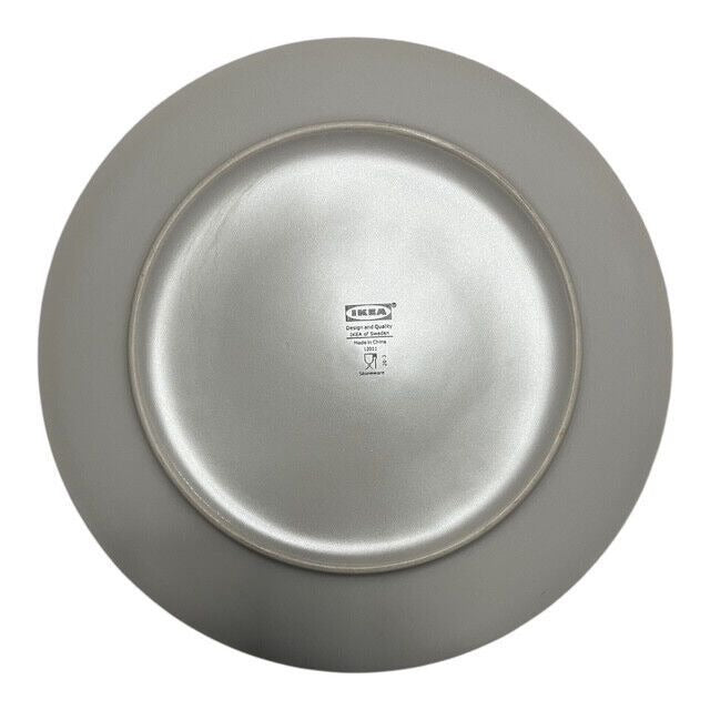 IKEA Dinera Lt. Grey Matte Stoneware 10.25” Dinner Plate 12011