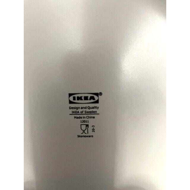 IKEA Dinera Lt. Grey Matte Stoneware 10.25” Dinner Plate 12011