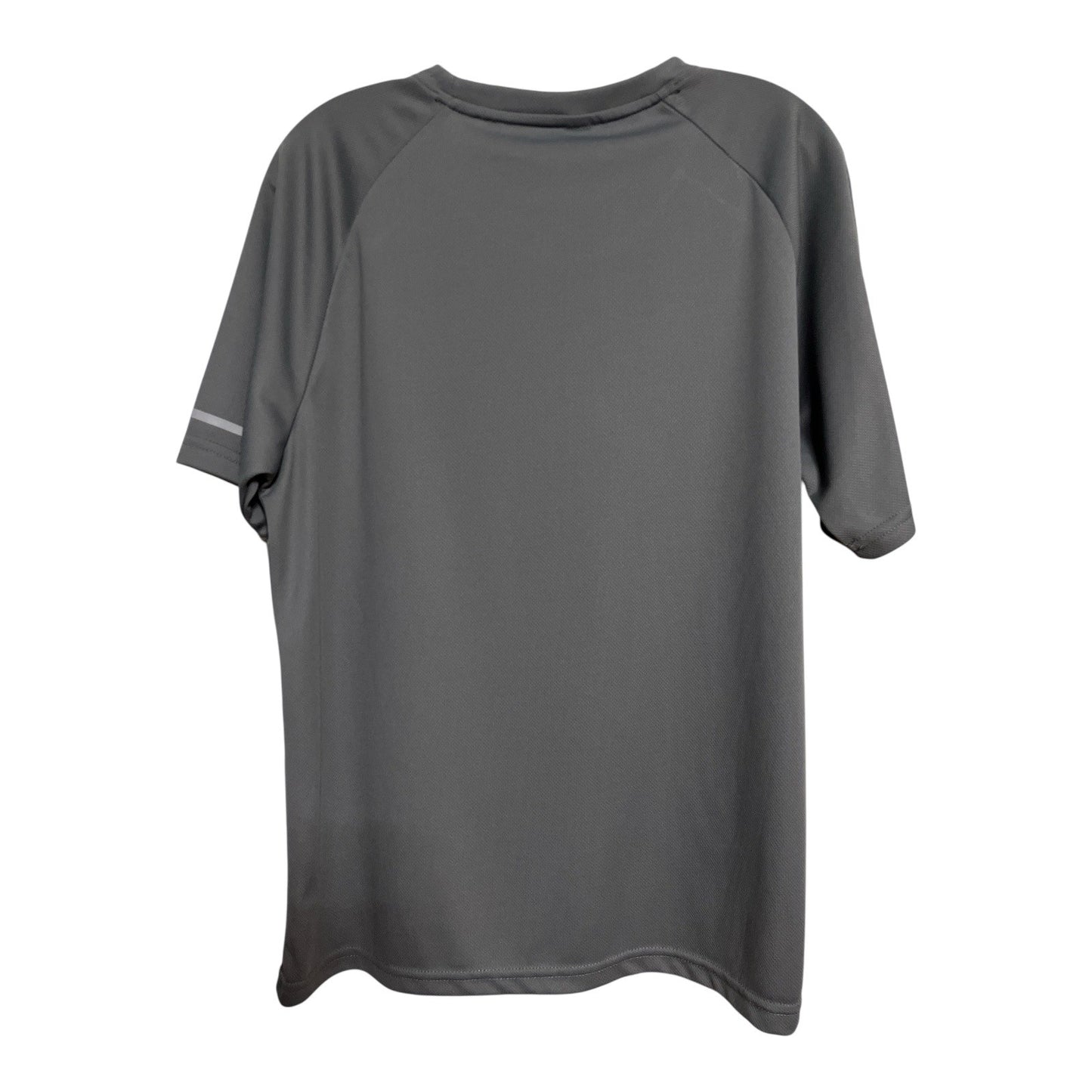 BOYZN Men's Size L (USA) Athletic T-Shirts – Olive Green & Gray – Reflective Stripe – 46” Chest