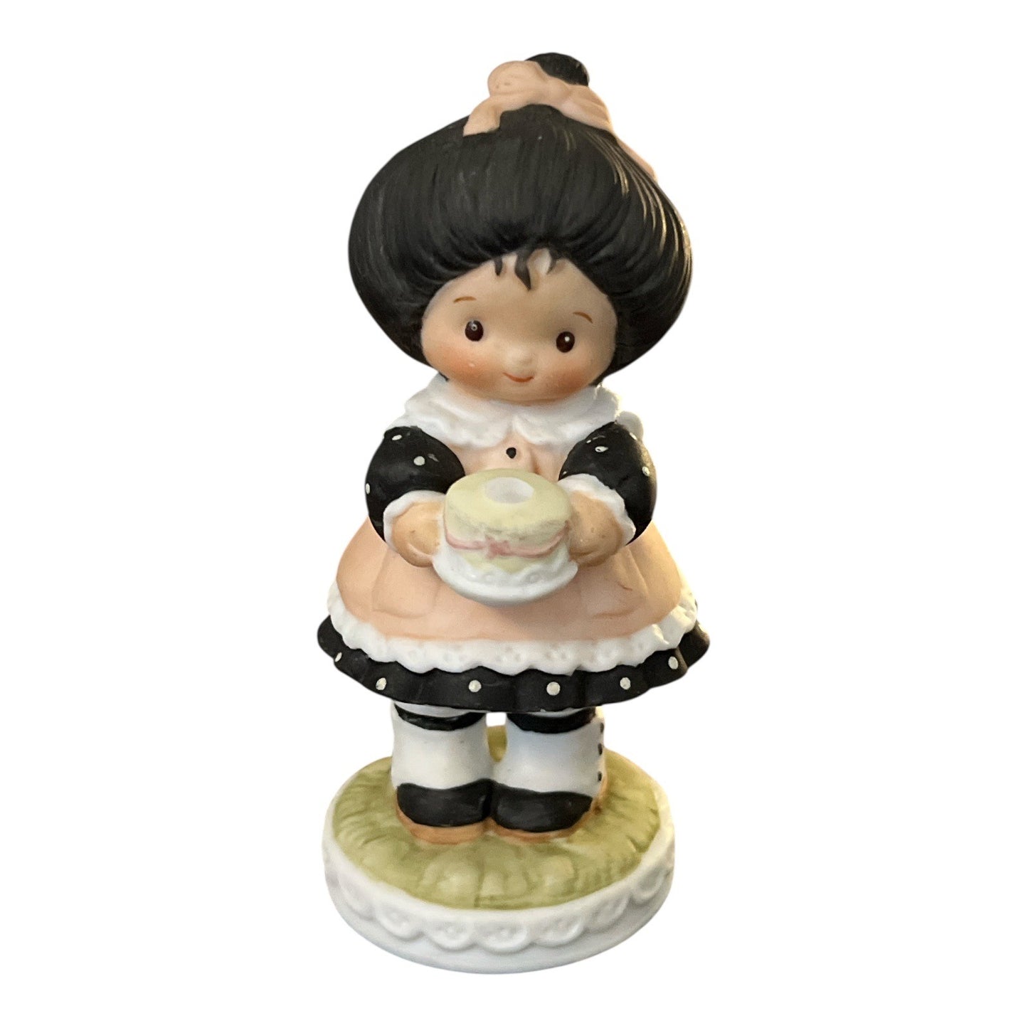 1983 Enesco Figurine 1983 Barbi Sargent E-3203 Girl with Cake