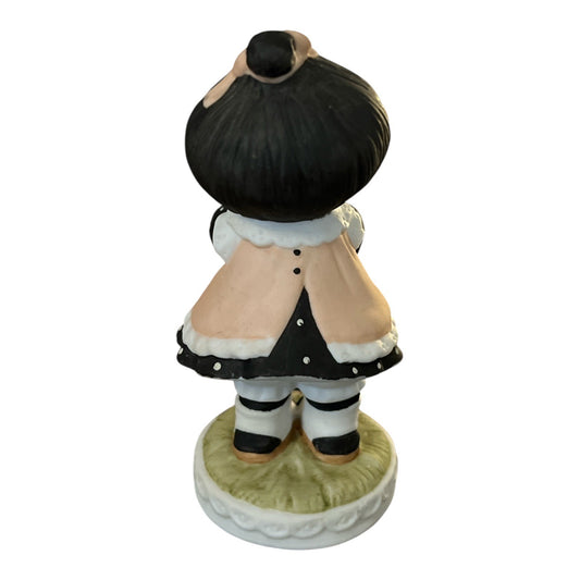 1983 Enesco Figurine 1983 Barbi Sargent E-3203 Girl with Cake