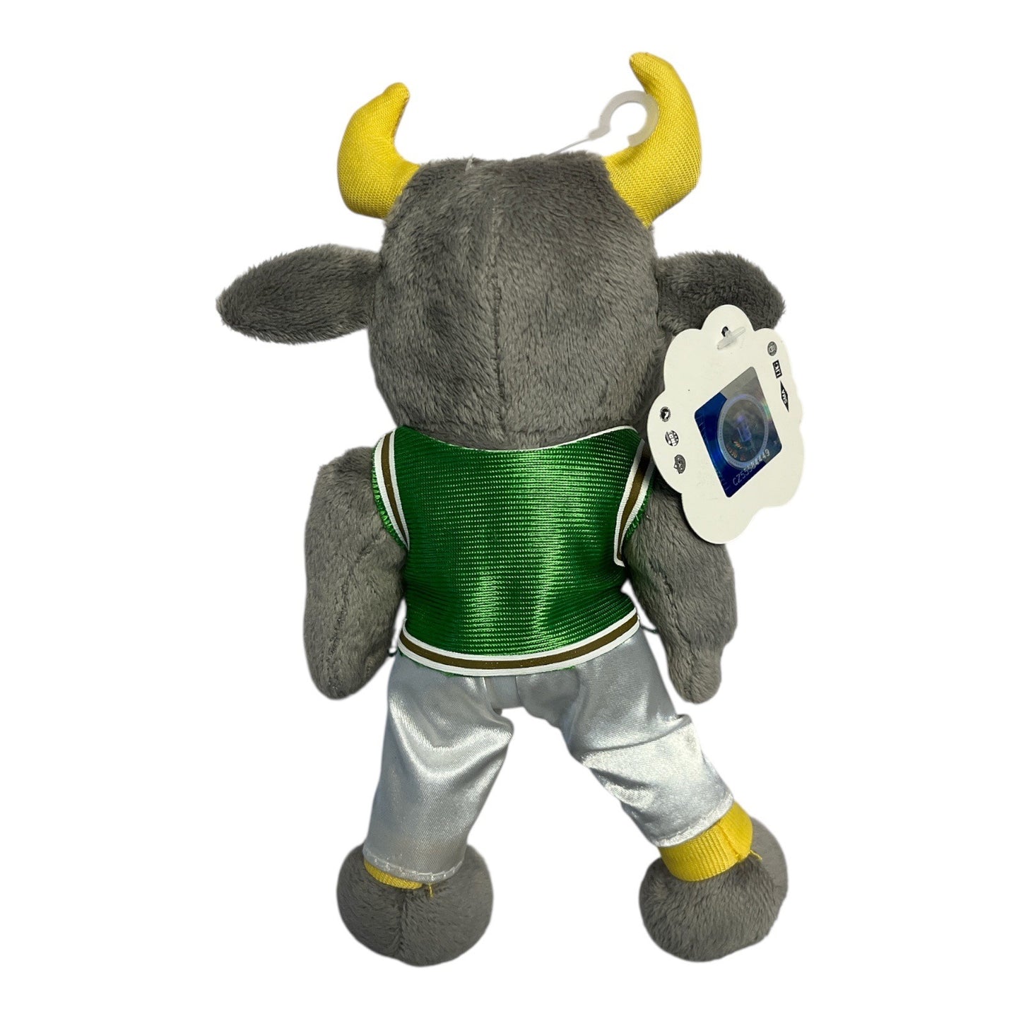 USF Bulls Mascot Plush Toy – Rocky the Bull – Green & White Uniform – Mascot Factory – NWT