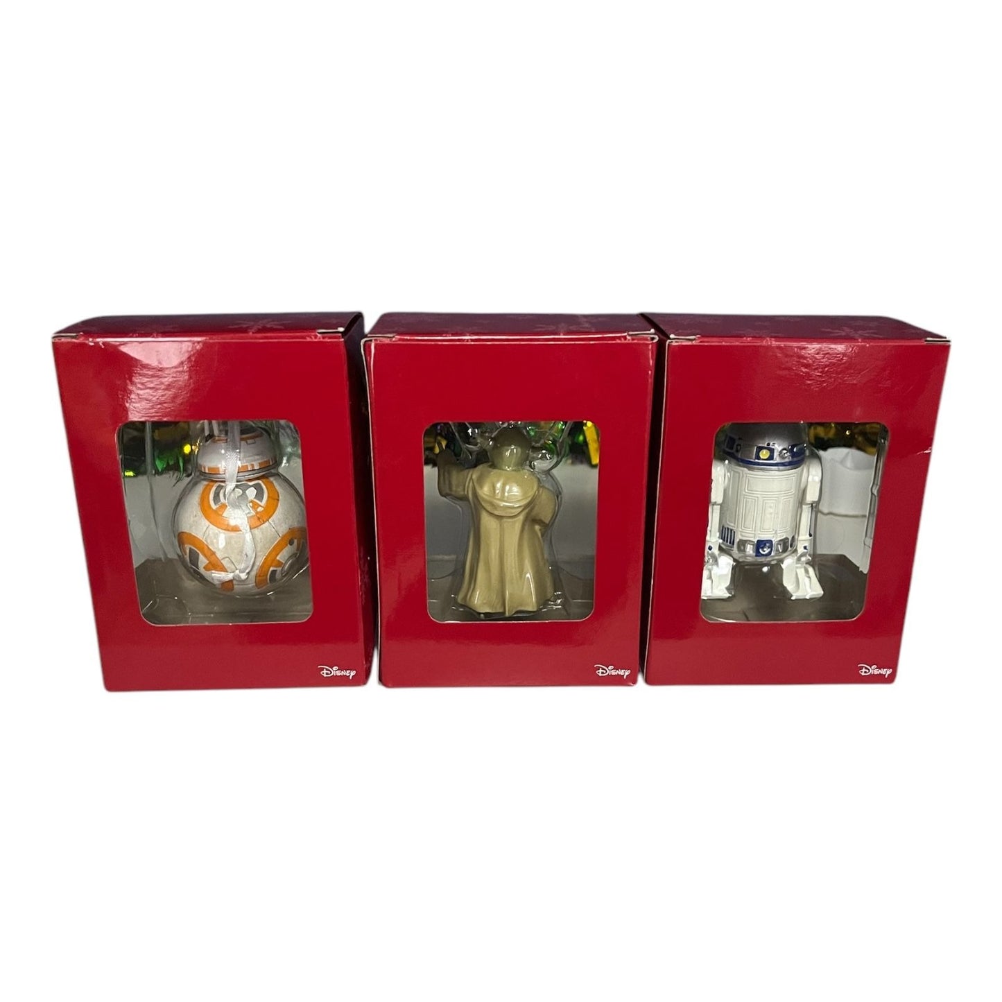 Hallmark Star Wars Christmas Ornaments – BB-8, R2-D2 & Yoda – Set of 3 in Original Boxes