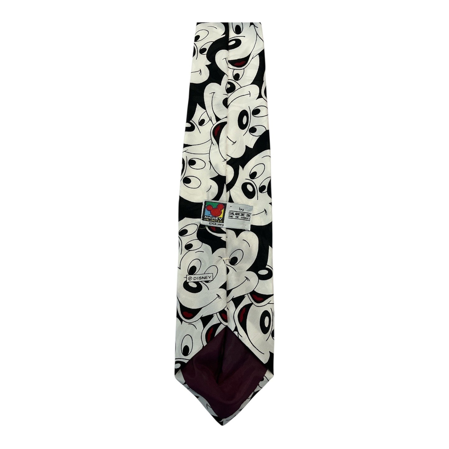 Vintage Disney Mickey Unlimited Tie – Allover Mickey Faces, by Balancine Inc (1990s)