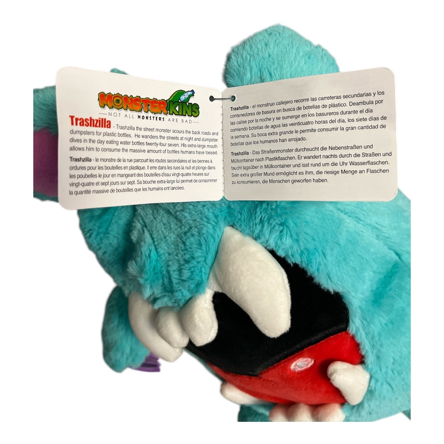 Wild Republic MonsterKins Trashzilla Plush with Tags