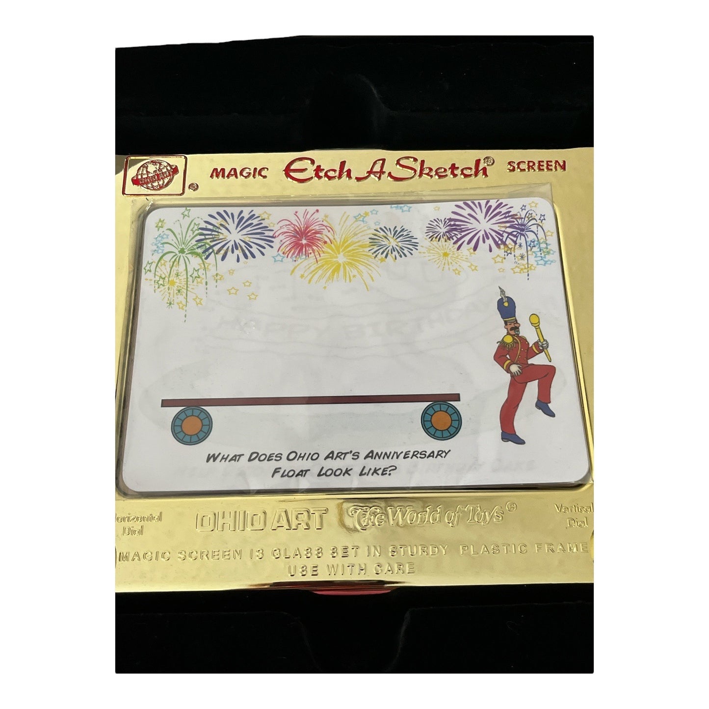 Ohio Art 100th Anniversary Collector’s Edition Etch A Sketch | Gold Metallic | COA & Tin