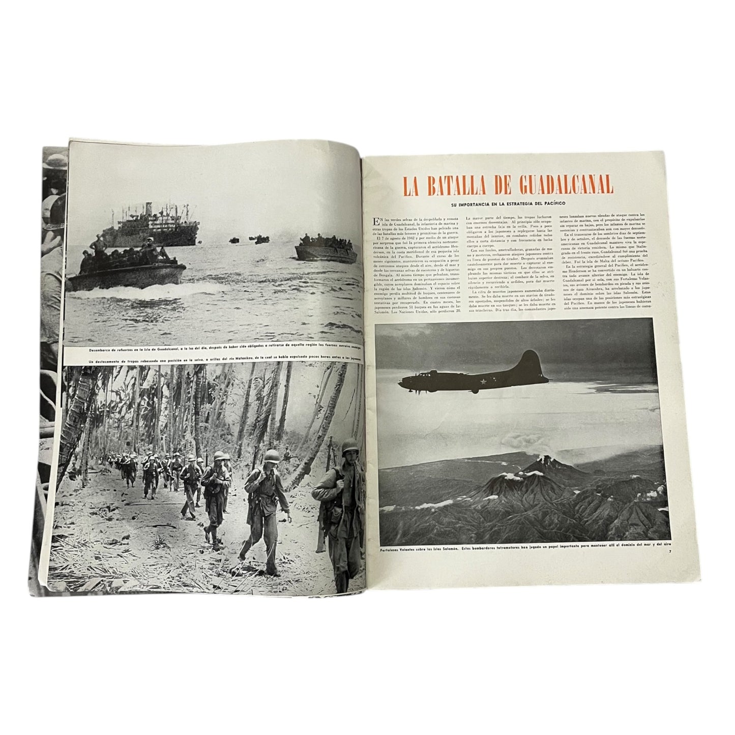 Vintage 1940s En Guardia Magazine Spanish WWII Propaganda Aviation Cover Latin America No 9