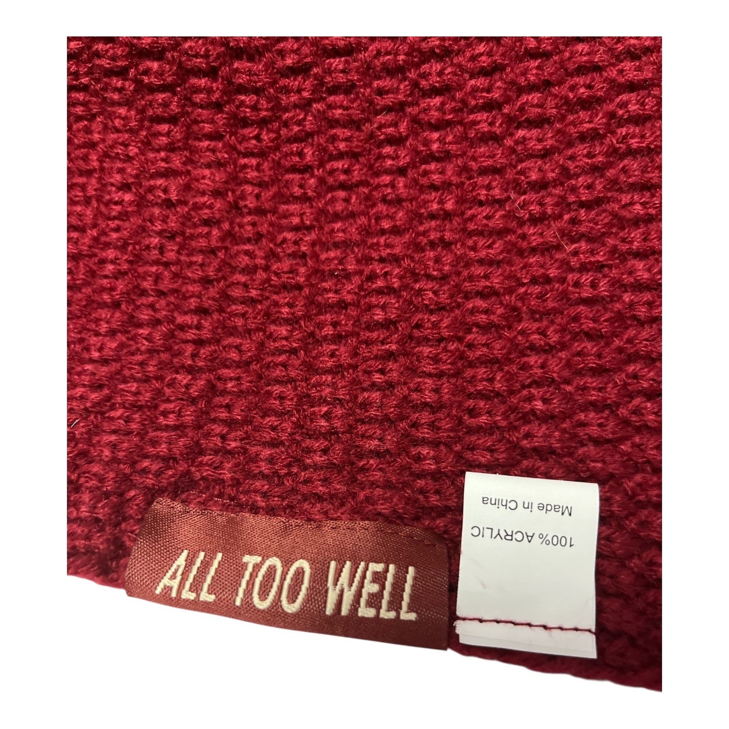 Taylor Swift All Too Well Red Scarf 74” Fringe Official Merch Collectible