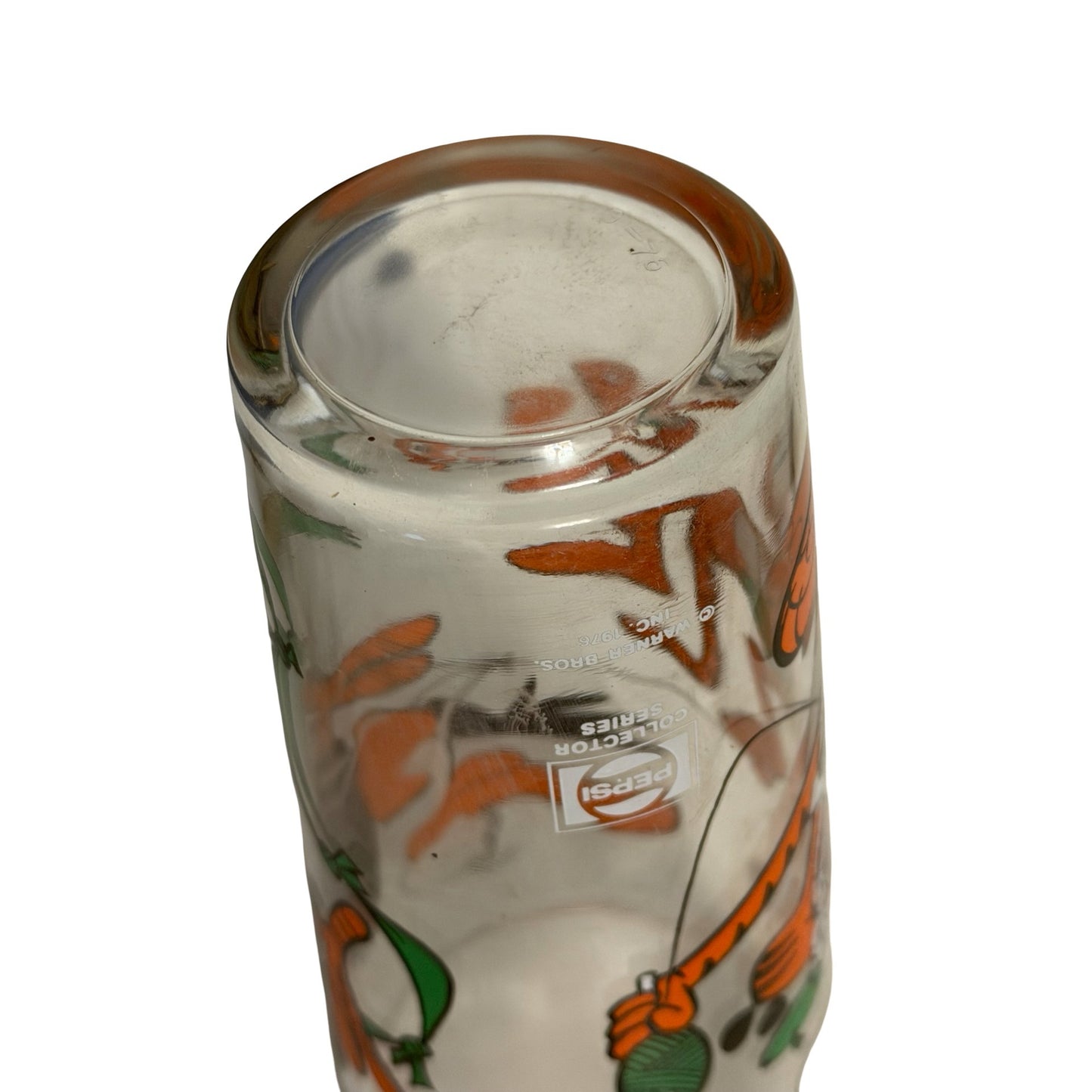 1976 Pepsi Collector Series Cool Cat Beaky Buzzard Looney Tunes Drinking Glass Warner Bros