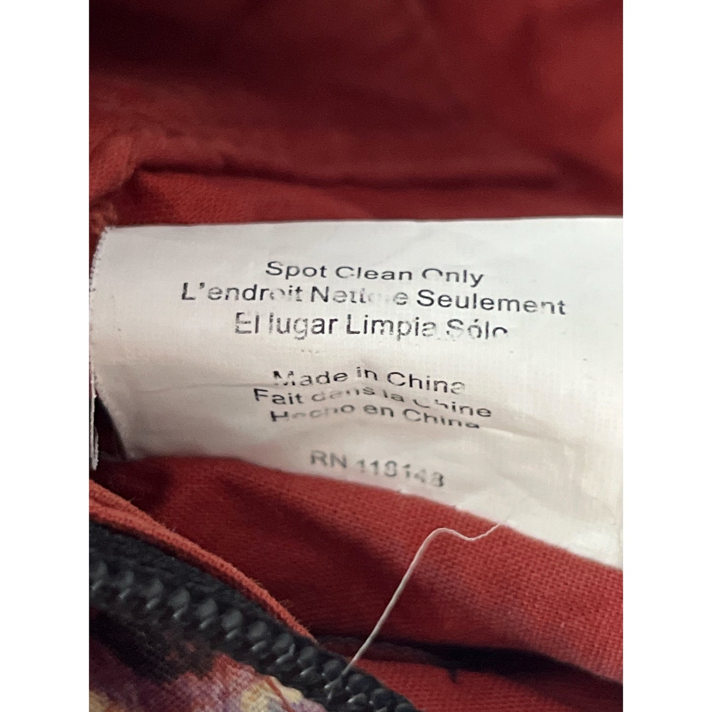 Donna Sharp Floral Crossbody Bag – Cotton Shoulder Purse – Multicolor Print – 9x8x3