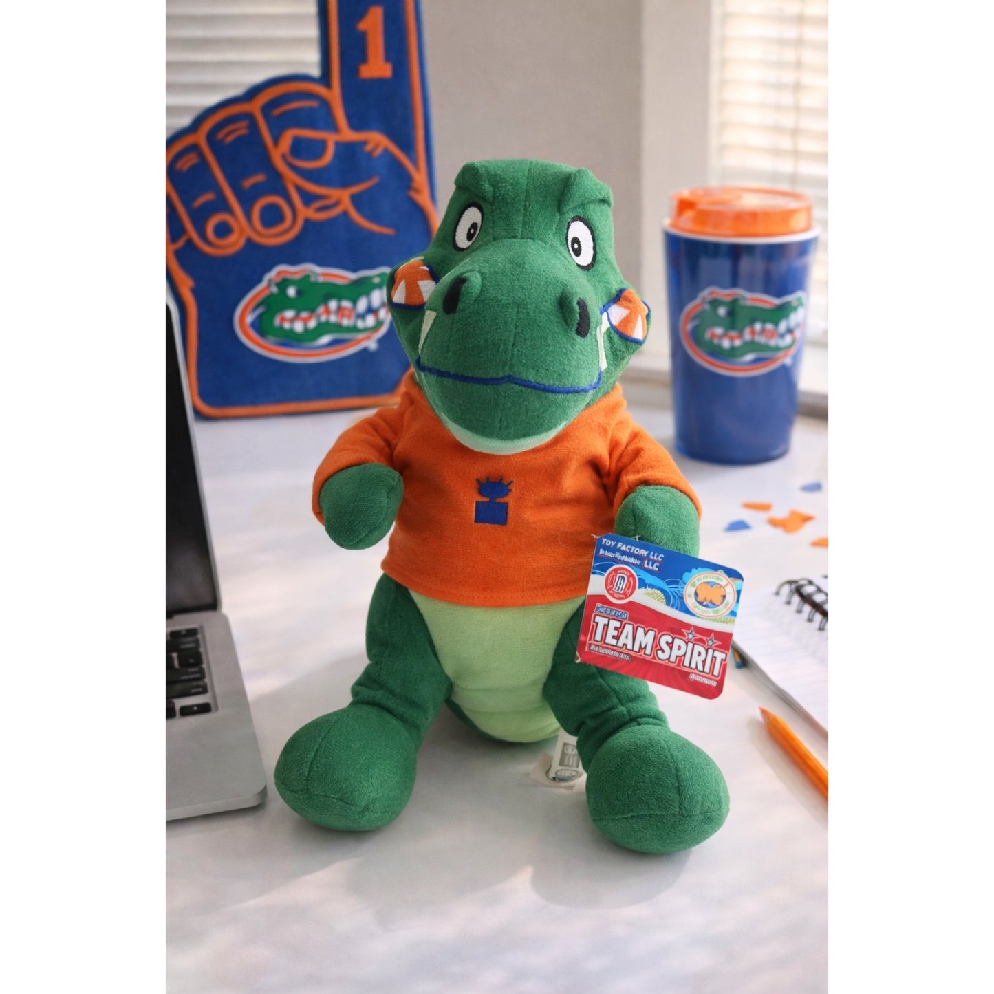Florida Gators Mascot Plush 12” Team Spirit Toy Factory LLC NWT Collegiate Licensed