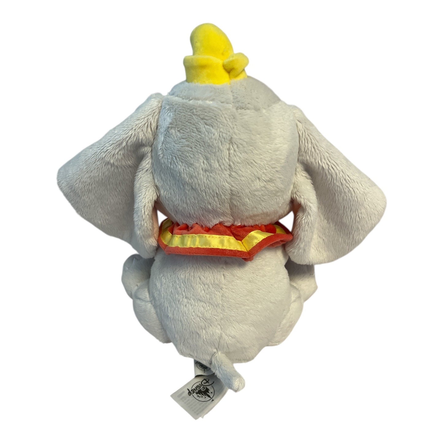 Disney Dumbo Plush Toy 10" Stuffed Elephant with Pink Ears Yellow Hat Soft Animal Doll – Official Tag