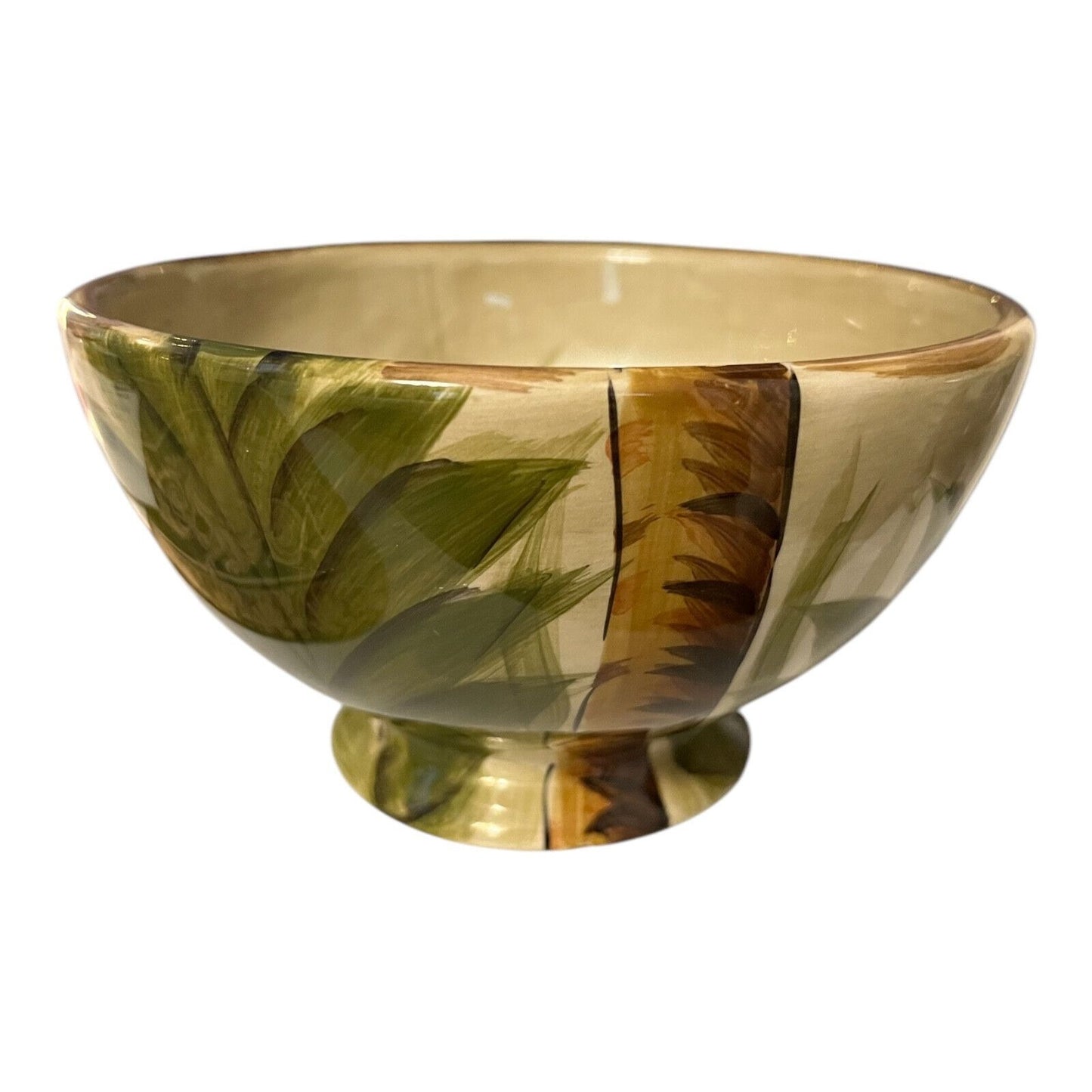 Vintage Tabletops Lifestyles Kona Ceramic Soup/Cereal Bowl – Handpainted – Discontinued – 2 Small Chips