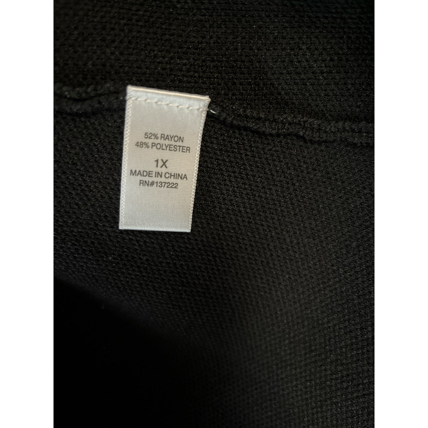 Love Trend New York Women’s 1X Black Knit Blazer Jacket - Vintage
