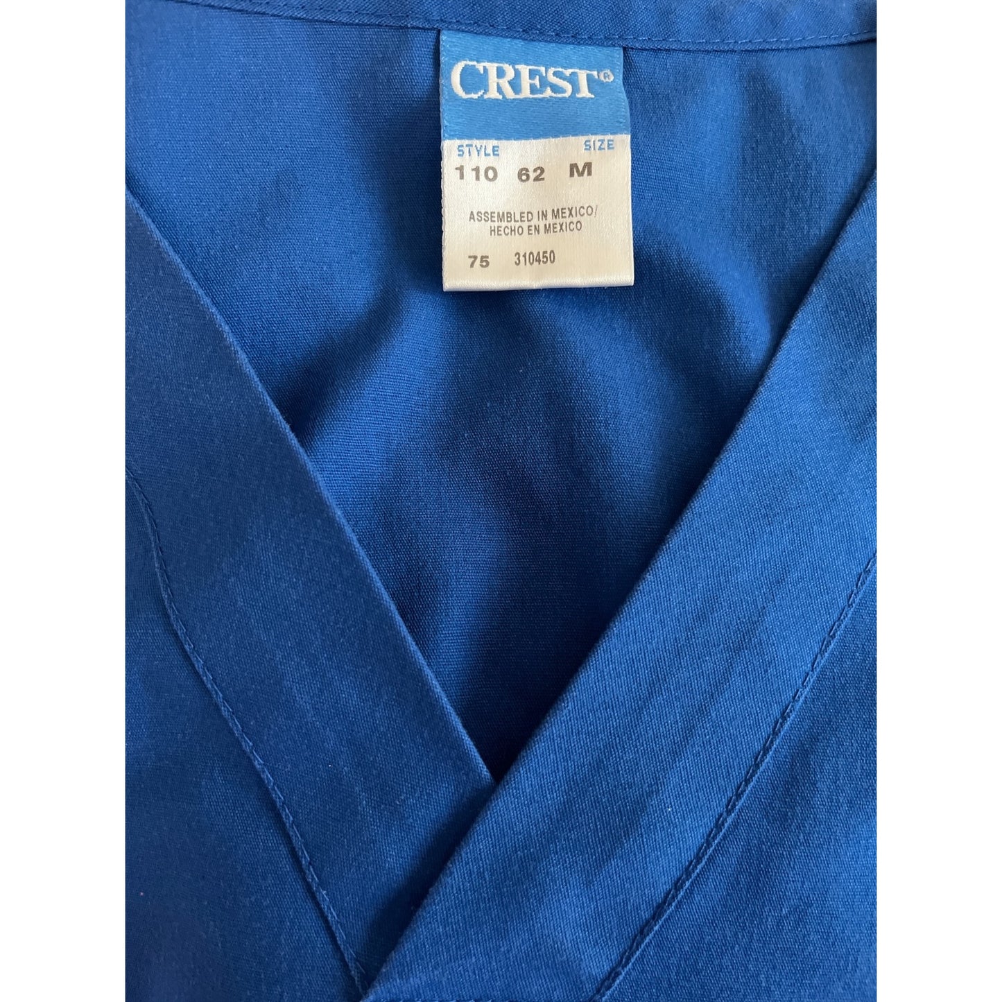 Set of 3 Crest Unisex Scrub Tops – Size S – Pink, Teal, Blue – 2-Pocket V-Neck Medical Uniform Shirts – 45" Chest