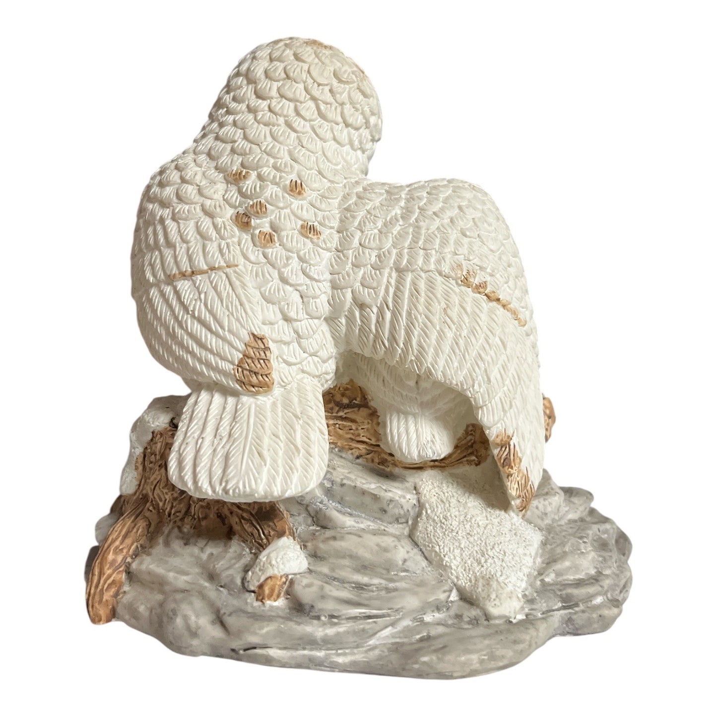 Herco Gift Professional Snowy Owl Figurine – Wildlife Decor, 1990s–2000s